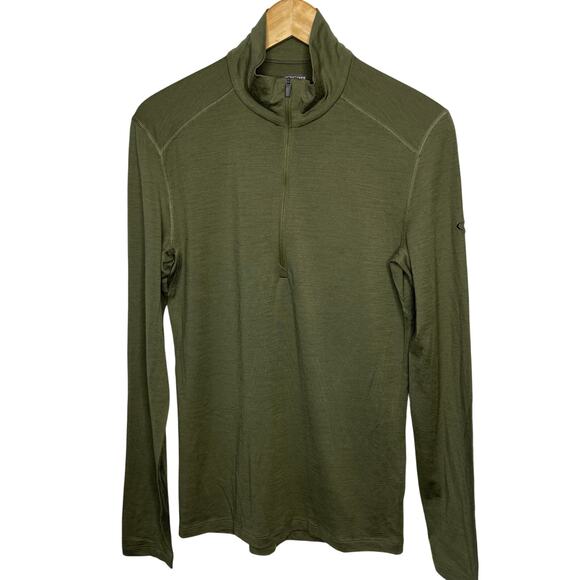 Icebreaker Merino 200 Oasis Long Sleeve Half Zip Base Layer Top size Small New - Picture 3 of 16